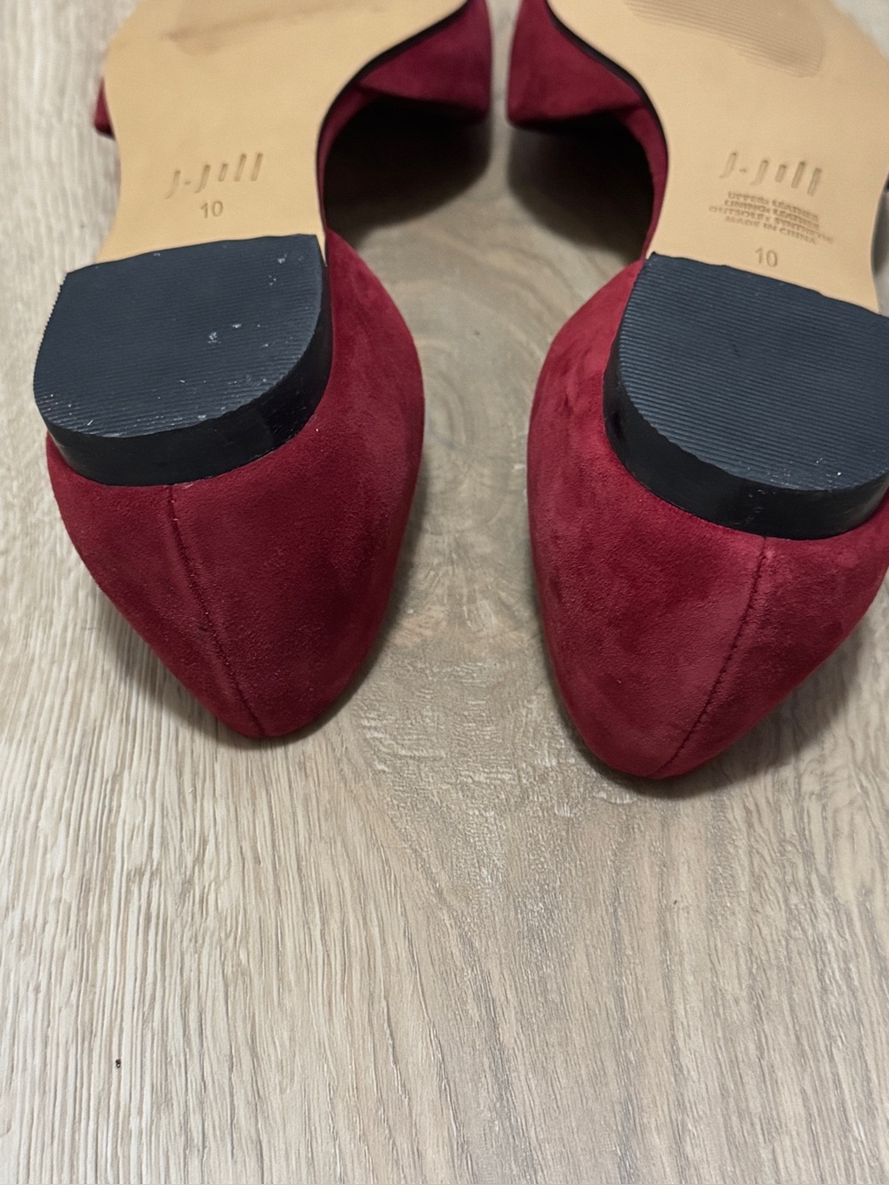 J. Jill D'Orsay Women's Flats w/Contrasting Black Pointed Toe Cap Sz. 10 - Picture 7 of 7